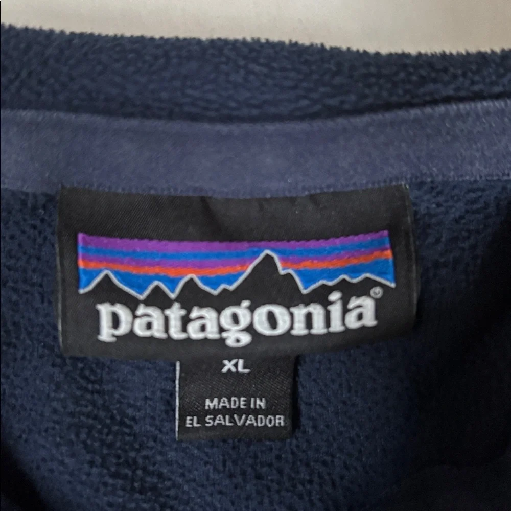 Patagonia Micro D Fleece 1/4 Zip Pullover 26176 Navy Blue Mens‎ Size XL